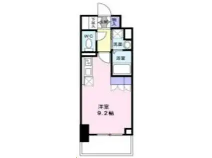 渡幸ベルメゾン五橋(ワンルーム/3階)の間取り写真