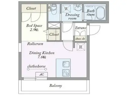 MY STYLE VINTAGE 南池袋(1DK/3階)の間取り写真