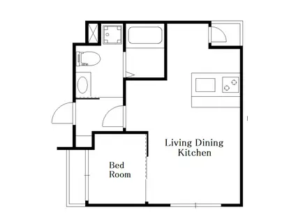 RITS SEKIMACHI(1LDK/3階)の間取り写真