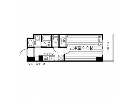 レジディア仙台宮町(1K/7階)の間取り写真