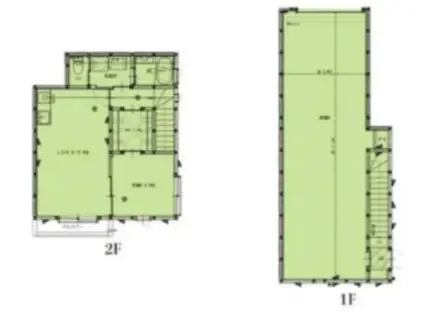 ザ・ハウス天王台 ガレージハウス(1LDK/2階)の間取り写真
