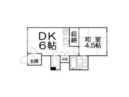 永和ハイツ(1DK/2階)の間取り写真