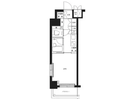 ルーブル日本橋(1K/2階)の間取り写真