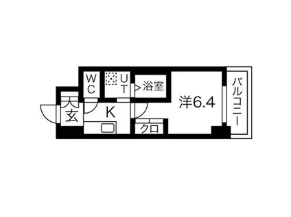 PLATZ TACHIBANA(1K/2階)の間取り写真
