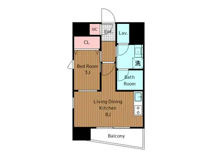 メゾネット緑井(3LDK/4階)の間取り写真