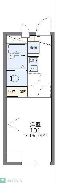 レオパレス武義(1K/2階)の間取り写真