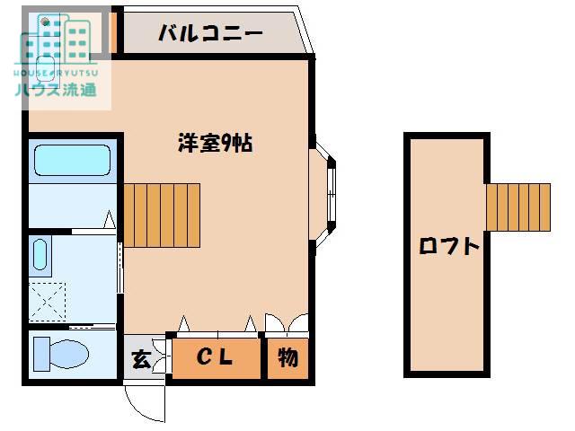 コーポYUKI(ワンルーム/2階)の間取り写真