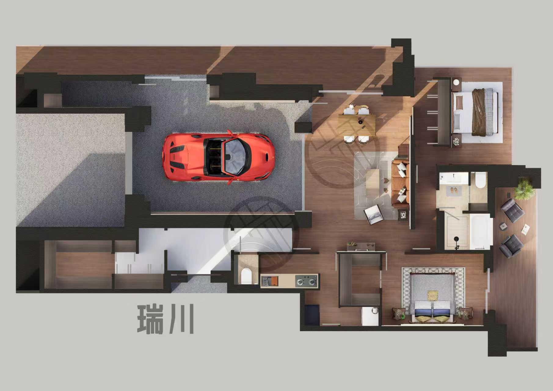 グラングリーン大阪 THE ノース RESIDENCE(2SLDK/14階)の間取り写真