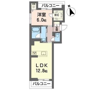 グランメルシー(1LDK/3階)の間取り写真