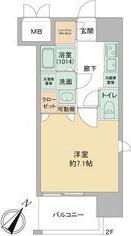 LIVE FLAT TSUKAMOTO(1K/2階)の間取り写真