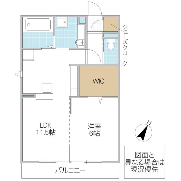 ステラ クレール(1LDK/2階)の間取り写真