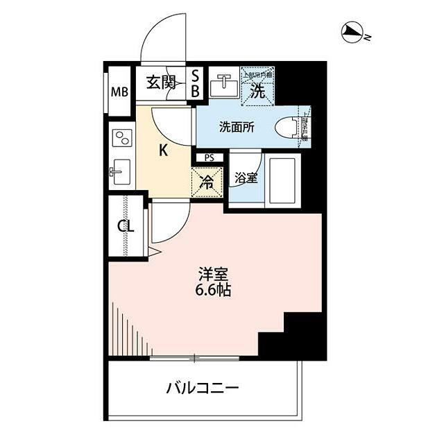 MAXIV横浜吉野町ノースマキシヴヨコハマヨシノチョウ(1K/3階)の間取り写真
