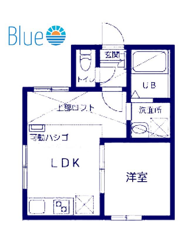 ユナイト大船ウィステリア(1LDK/2階)の間取り写真
