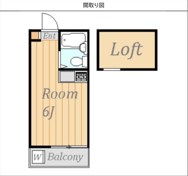 サンライズヴィレッジ(ワンルーム/1階)の間取り写真