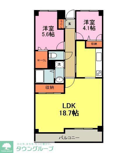 メゾンけやき平(3LDK/3階)の間取り写真