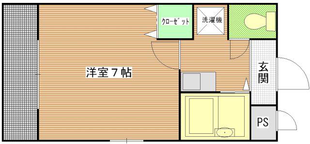 メゾン・エスト(1K/1階)の間取り写真