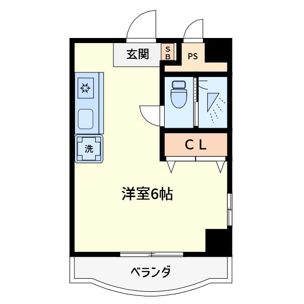 ヒルクレスト駒込(ワンルーム/7階)の間取り写真