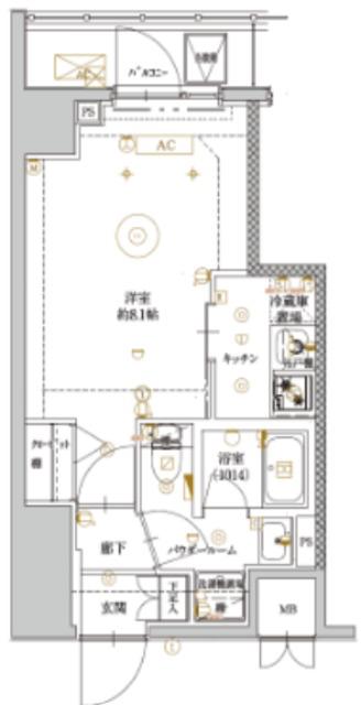 ARTESSIMO ESK(1K/4階)の間取り写真