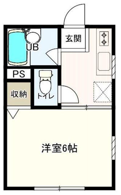 アンダルシア(1K/2階)の間取り写真