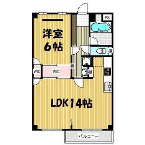 平和第二マンション(2LDK/3階)の間取り写真