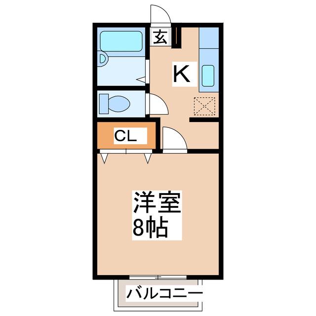 シティハイムレトア(1K/1階)の間取り写真