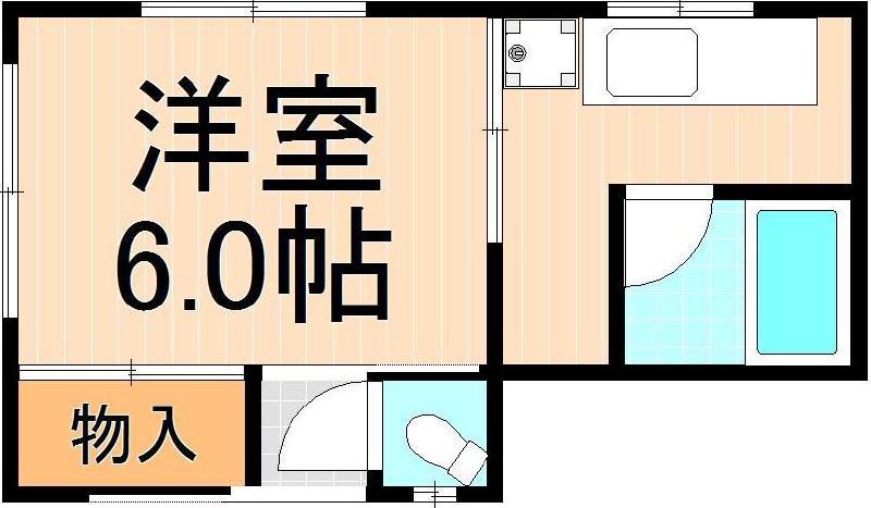 栗原荘(1DK/1階)の間取り写真