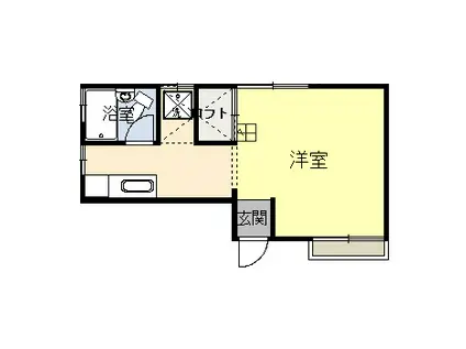 カスタムハイツ昭和(1K/2階)の間取り写真