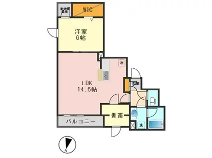 MAISON HOUSEDRESSING(1LDK/2階)の間取り写真