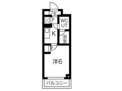 ジェノビア渋谷本町グリーンヴェール(1K/2階)の間取り写真