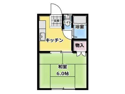 ハイネスすみれ(1K/1階)の間取り写真