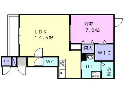 レインボーハウス大成NO47(1LDK/3階)の間取り写真