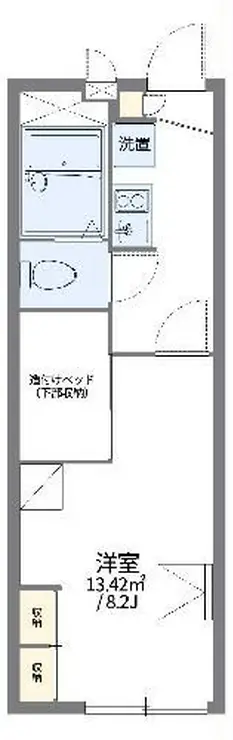 レオパレスリトルガーデン 2階階 間取り