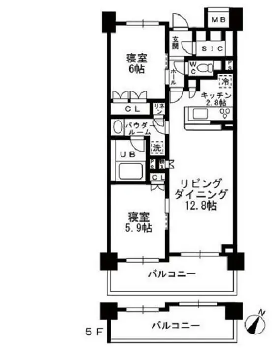 シャンピアグランデ深沢 1階階 間取り