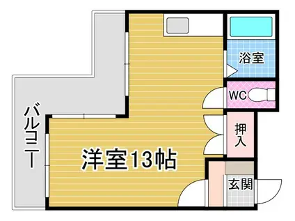 シティハイツ木町(ワンルーム/4階)の間取り写真