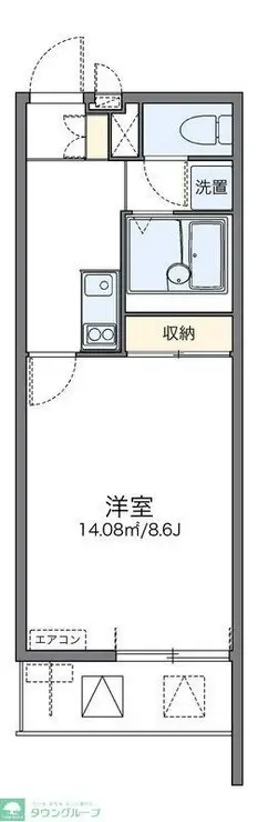 レオネクストレグルス 2階階 間取り