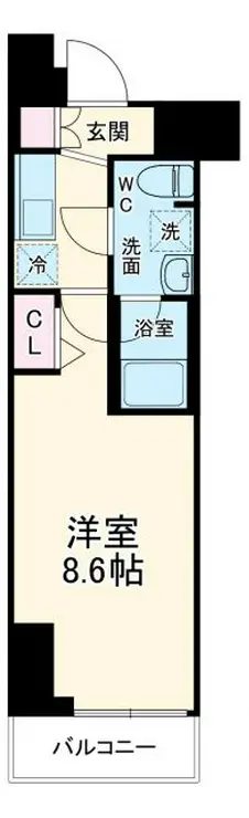 メインステージ二子多摩川 4階階 間取り