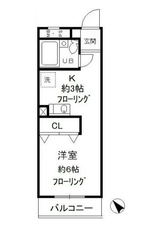 昭島コートエレガンスE 3階階 間取り