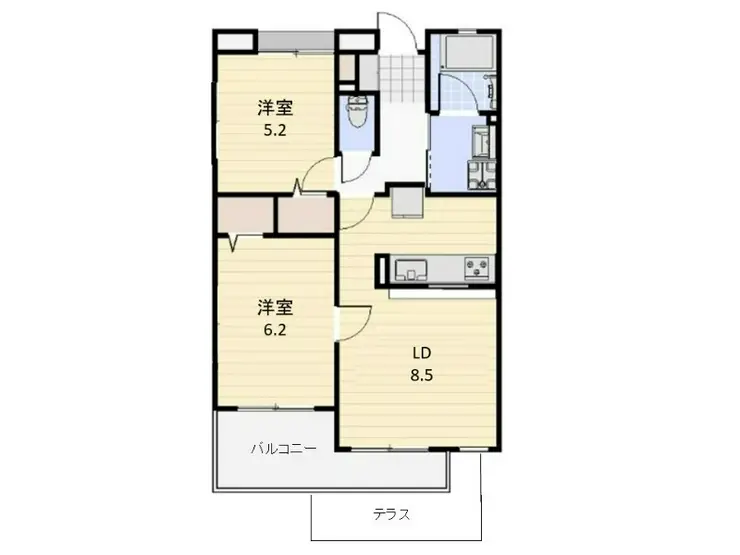 タートルクレインふじみ野II 1階階 間取り