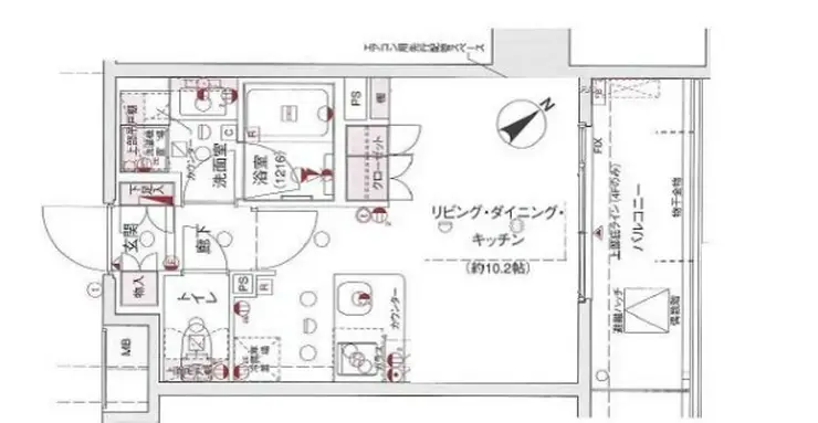ラ・コスタ新宿余丁町 2階階 間取り