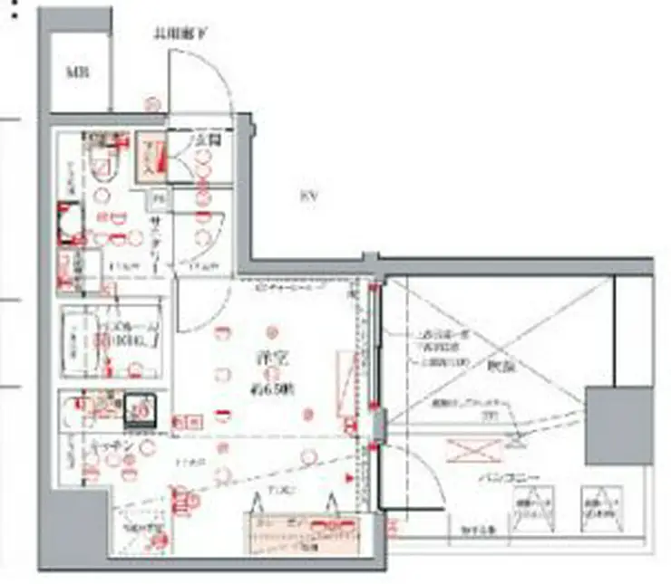 デュアレス千代田三崎町 6階階 間取り