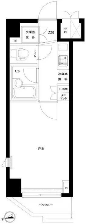 ルーブル大森八番館 6階階 間取り
