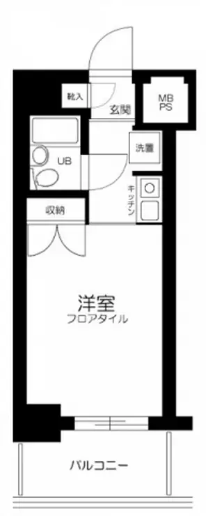 スカイコート鶯谷 6階階 間取り