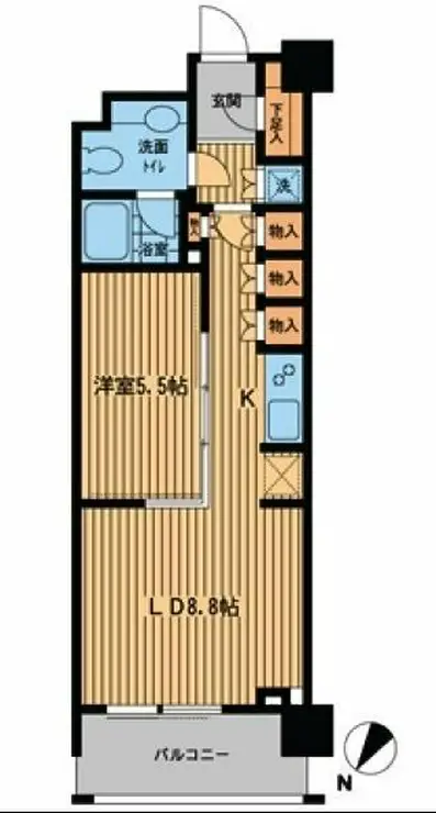 プライムアーバン日本橋横山町 7階階 間取り