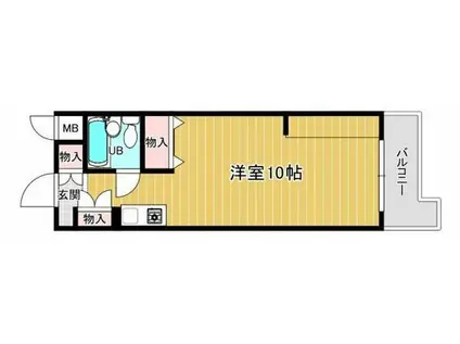 ワコーレ篠原中町(ワンルーム/1階)の間取り写真