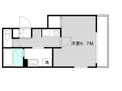 サンヒルズ(1K/5階)の間取り写真