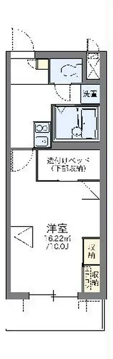 レオパレスパルコートE 1階階 間取り