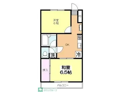 池田ビル(2DK/3階)の間取り写真