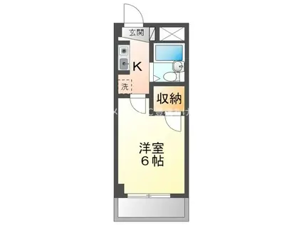 アルビオンシティ豊橋(1K/4階)の間取り写真