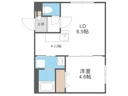 TZ MADE 04 (1LDK/3階)の間取り写真