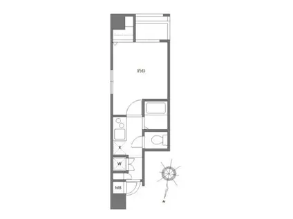 ル・リオン両国(1K/5階)の間取り写真